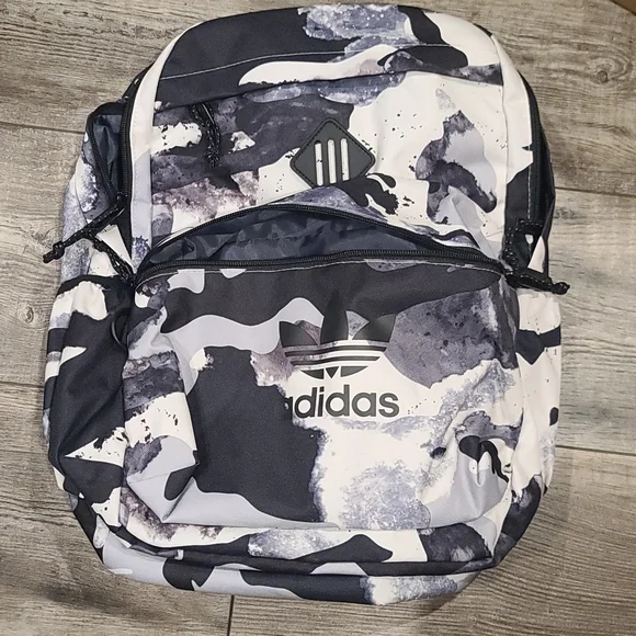 adidas Bags Adidas Unisex Trefoil Backpack Camo Series Chalk